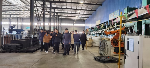 宣城市宣州區領導蒞臨我司考察 木塑模壓托盤與廢塑料綜合利用項目獲高度評價